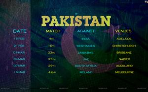 Pakistan ICC World Cup 2015 Schedule